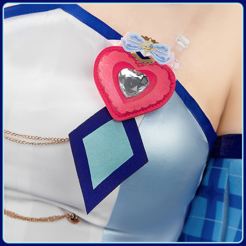 Kimi to Idol Precure Cure Wink Cosplay Costume You and Idol Precure Nana Aokaze Dress Outfit Cosonsen Custom Made