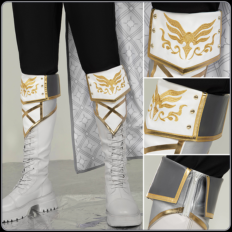 Anime Twisted Wonderland Silver Cosplay Costume Armor of Dawn Outfit Cosonsen Custom Made