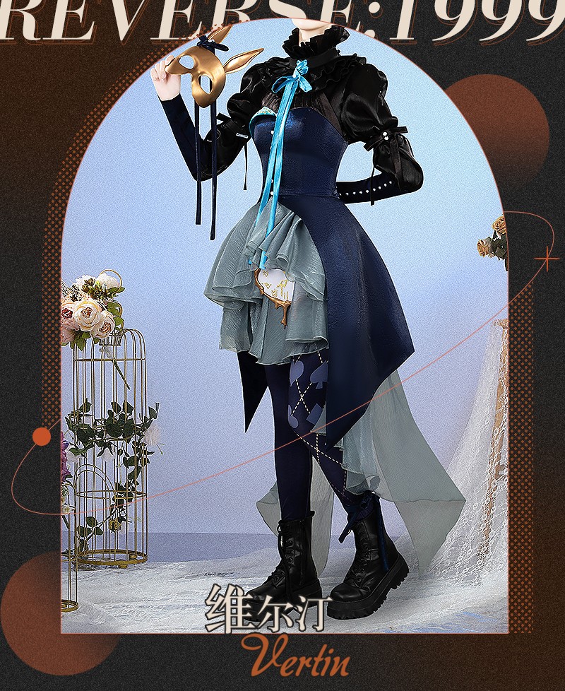 Reverse 1999 Vertin Cosplay Costume Suitcase Masquerade Outfit Custom Made