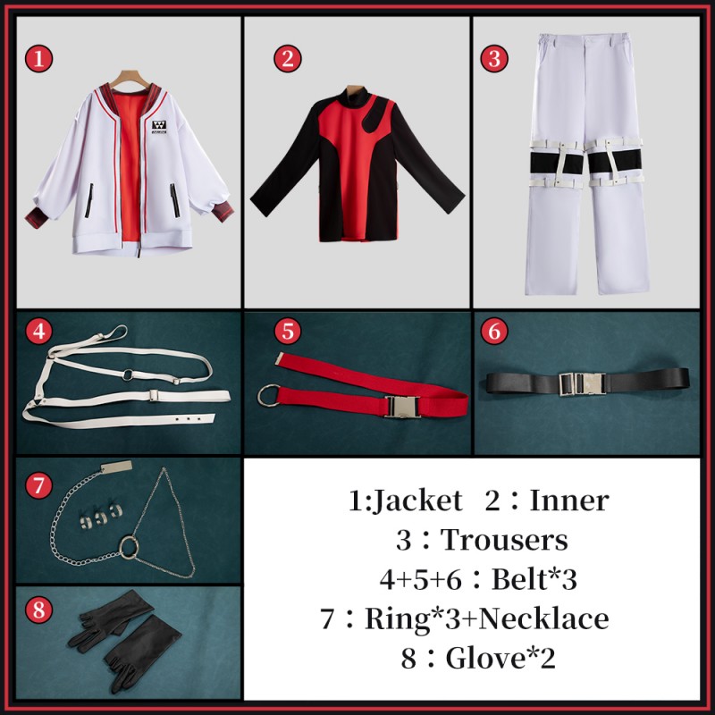 Nijisanji Vtuber Seraph Dazzlegarden Cosplay Costume Album Outfit Cosonsen Custom Made