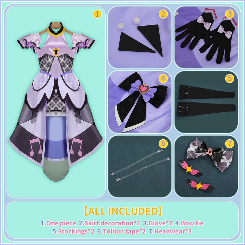 Kimi to Idol Pretty Cure Kiss Cosplay Costume You And Idol Precure Women Dress Outfit Cosonsen Custom Made