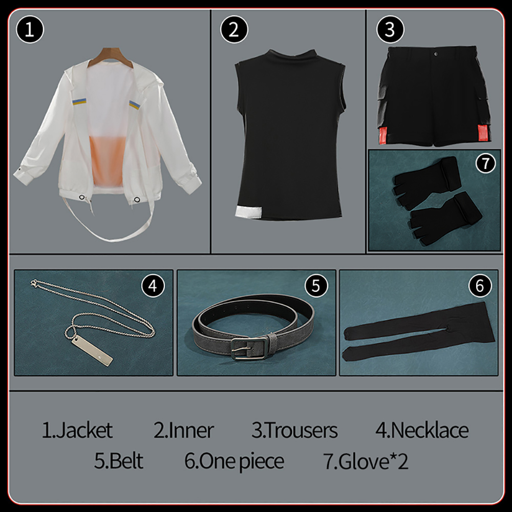 Arknights Exusiai Cosplay Costume Casual Clothing Outfit Cosonsen Custom Made