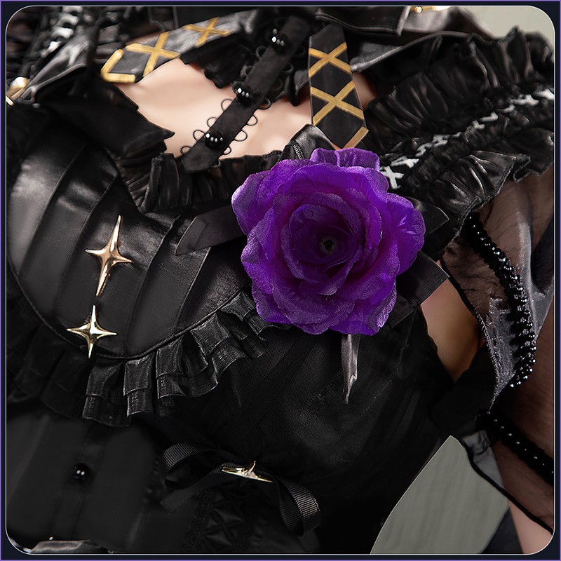 NIJISANJI VTuber Hoshikawa Sara Cosplay Costume Gothic Dress Outfit Cosonsen Custom Made