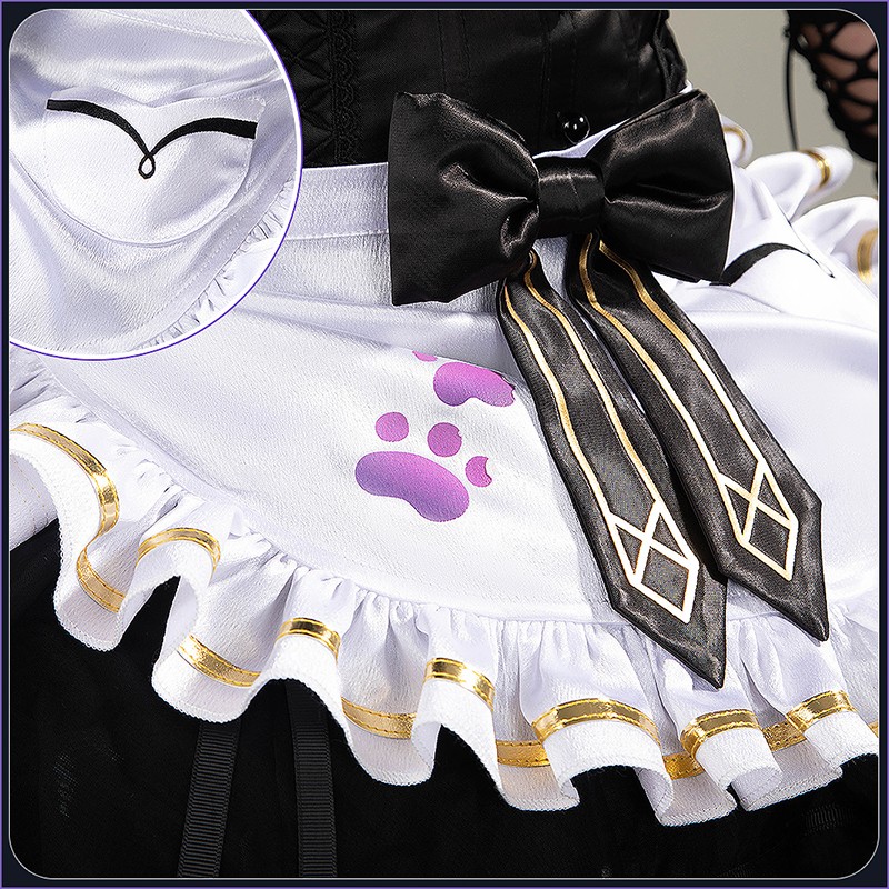 NIJISANJI VTuber Hoshikawa Sara Cosplay Costume Gothic Dress Outfit Cosonsen Custom Made