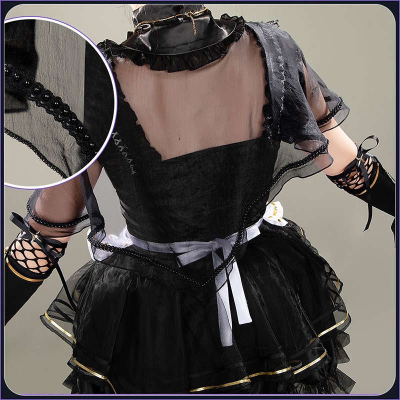 NIJISANJI VTuber Hoshikawa Sara Cosplay Costume Gothic Dress Outfit Cosonsen Custom Made
