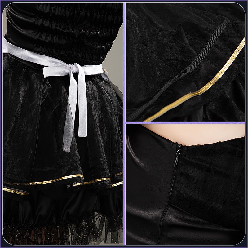 NIJISANJI VTuber Hoshikawa Sara Cosplay Costume Gothic Dress Outfit Cosonsen Custom Made