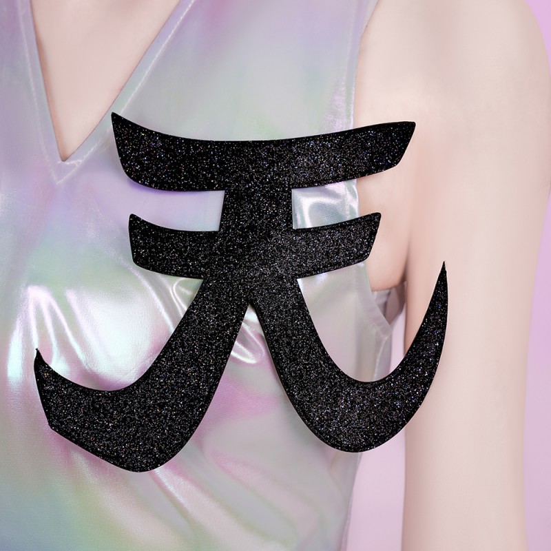 New Panty Stocking With Garterbelt Polyester Cosplay Costume Halloween White Set