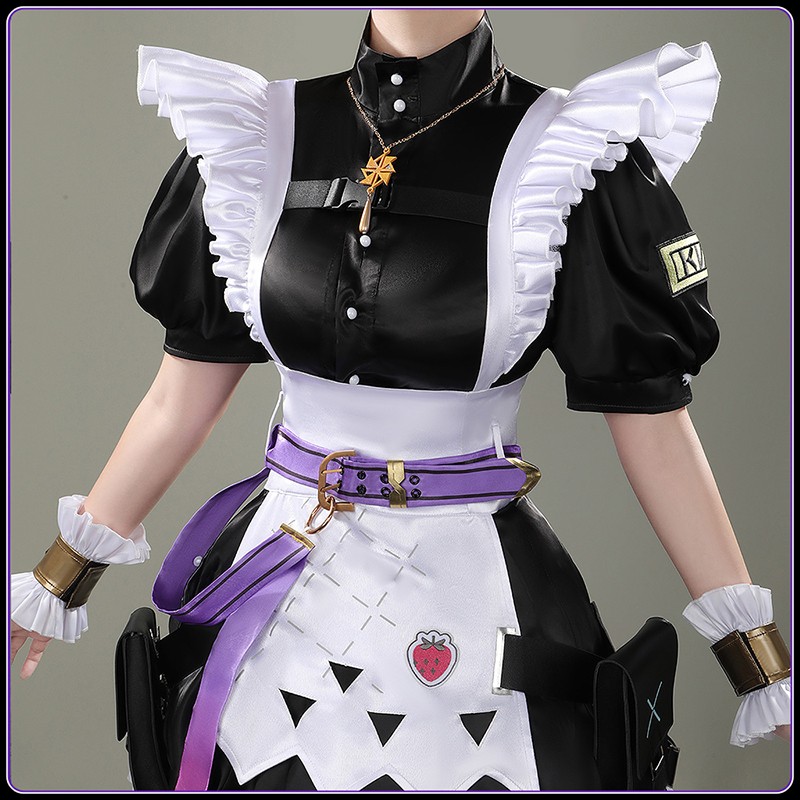 Nijisanji Vtuber JP Kana Chan Fura Kanato Cosplay Costume Transsexual Maid Outfit Custom Made