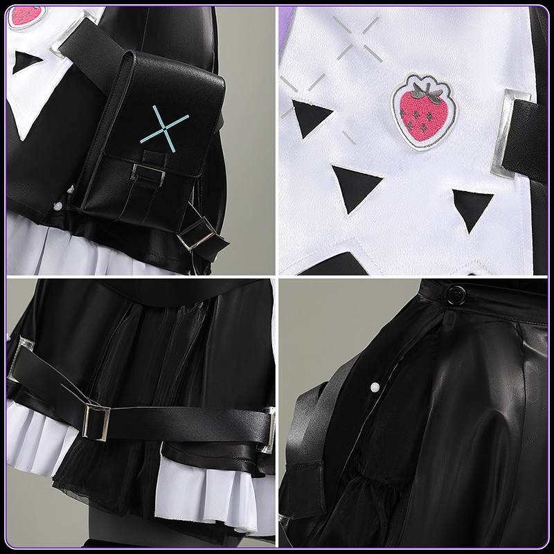 Nijisanji Vtuber JP Kana Chan Fura Kanato Cosplay Costume Transsexual Maid Outfit Custom Made