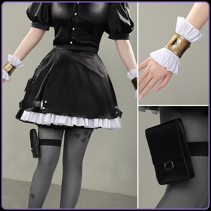 Nijisanji Vtuber JP Kana Chan Fura Kanato Cosplay Costume Transsexual Maid Outfit Custom Made