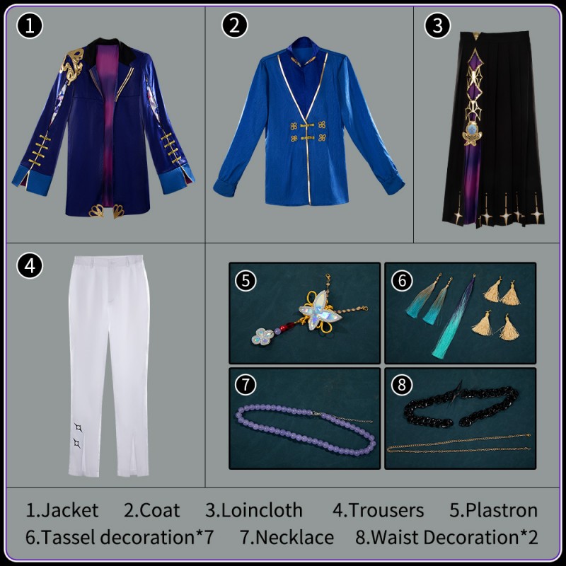 Nijisanji Vtuber Hoshirube Sho Cosplay Dytica 2nd Anniversary Costume Vtuber 2nd Anni of dytic Cosonsen Custom Made