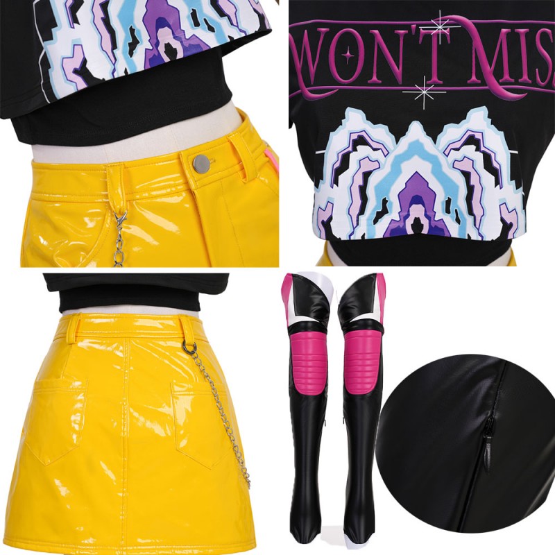 KPop Demon Hunters Mira Cosplay Costume Women Outfit