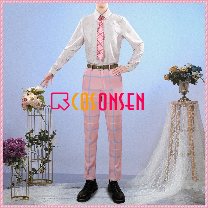NIJISANJI Vtuber Oriens 2nd Anniversary Akagi Wen Cosplay Costume Men Uniform Custom Made Cosonsen