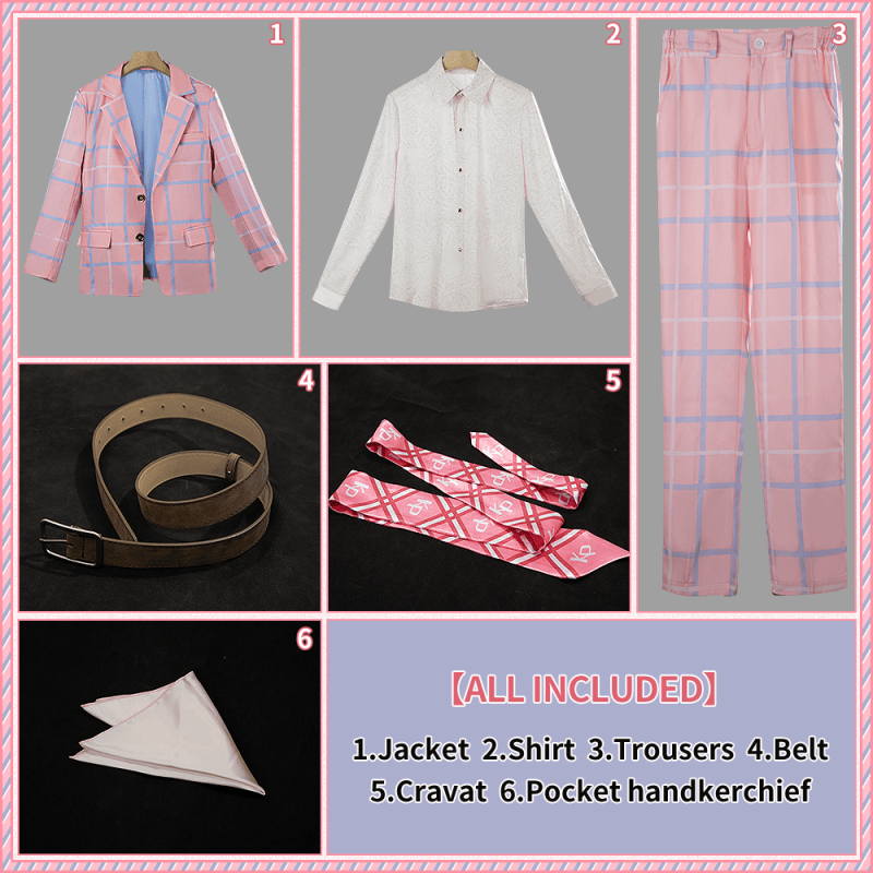 NIJISANJI Vtuber Oriens 2nd Anniversary Akagi Wen Cosplay Costume Men Uniform Custom Made Cosonsen