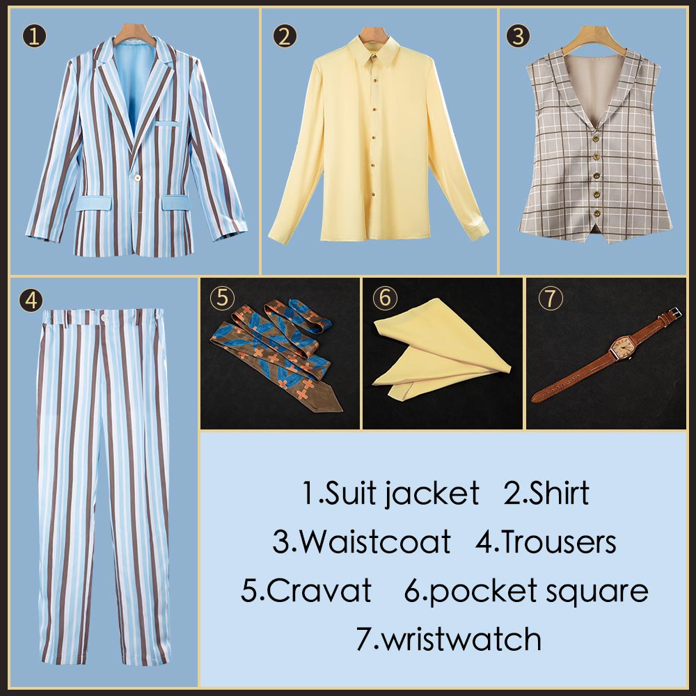 NIJISANJI Vtuber Oriens 2nd Anniversary Hibachi Mana Cosplay Costume Men Uniform Custom Made Cosonsen