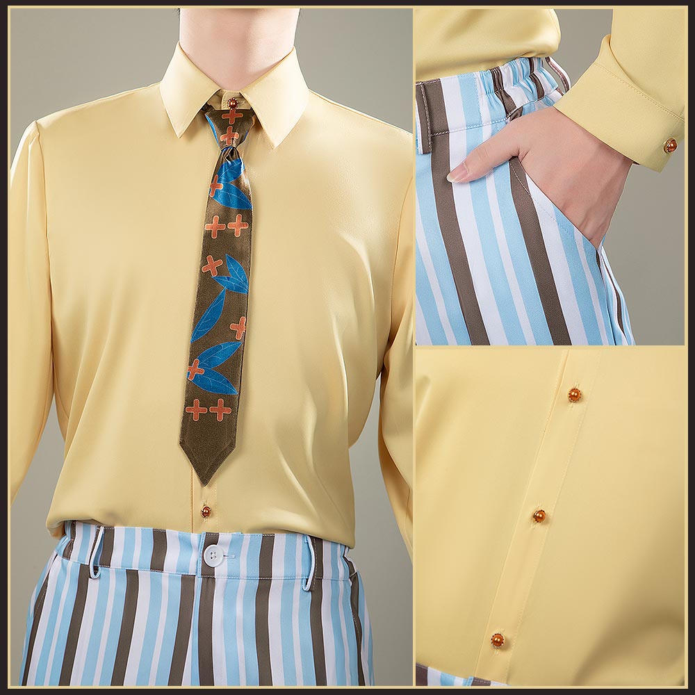 NIJISANJI Vtuber Oriens 2nd Anniversary Hibachi Mana Cosplay Costume Men Uniform Custom Made Cosonsen