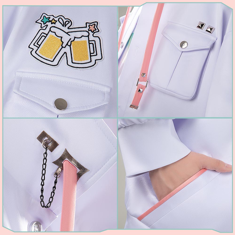 Nijisanji Vtuber Akagi Wen Cosplay Costume New Outfit Casual Cosonsen Custom Made