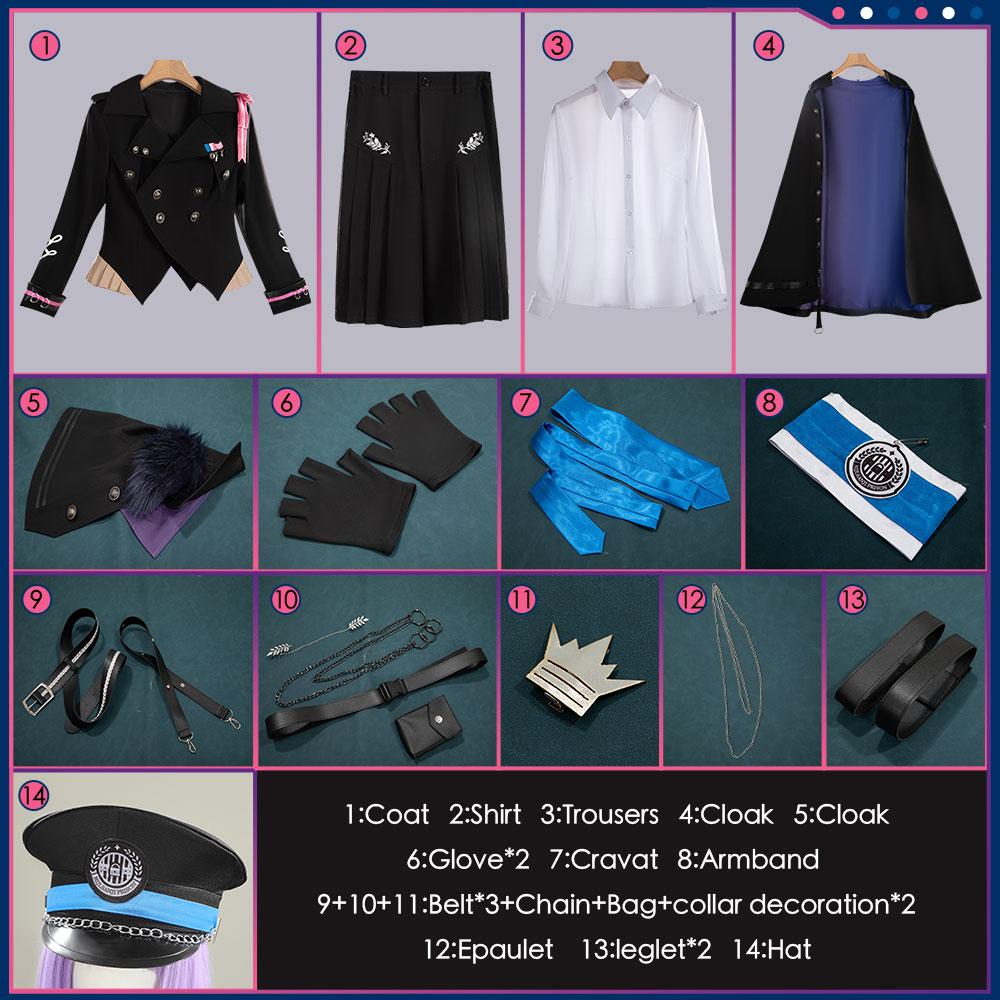 Nijisanji Vtuber Sakayori Soma Prison Guard Cosplay Costume Outfit Cosonsen Custom Made