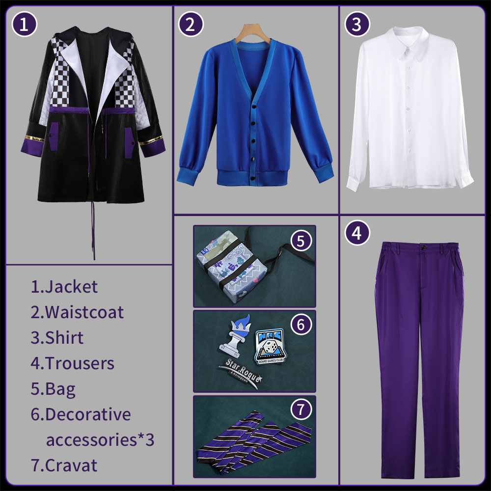 Twisted Wonderland Idia Shroud Cosplay Costume Idia Sigma Gamer Club Outfit Cosonsen Custom Made