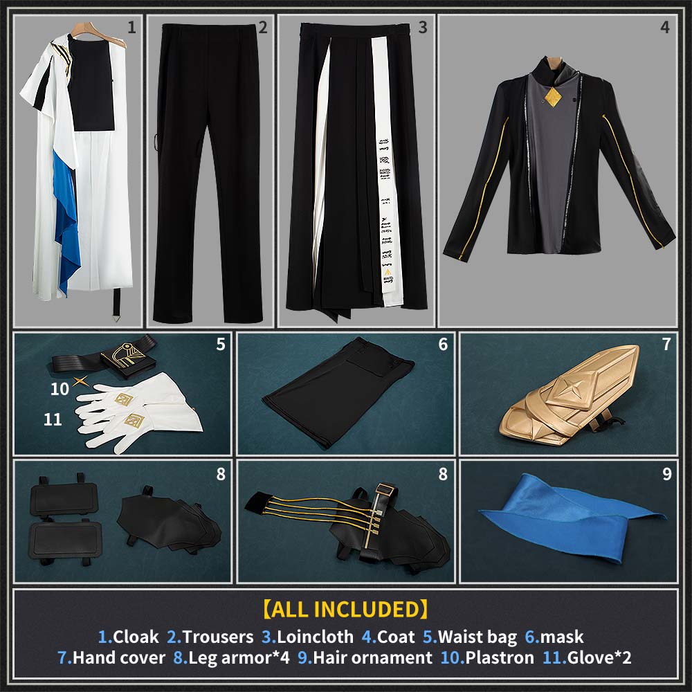 Arknights Ulpianus Cosplay Costume Staring into the Abyss Outfit Cosonsen Custom Made
