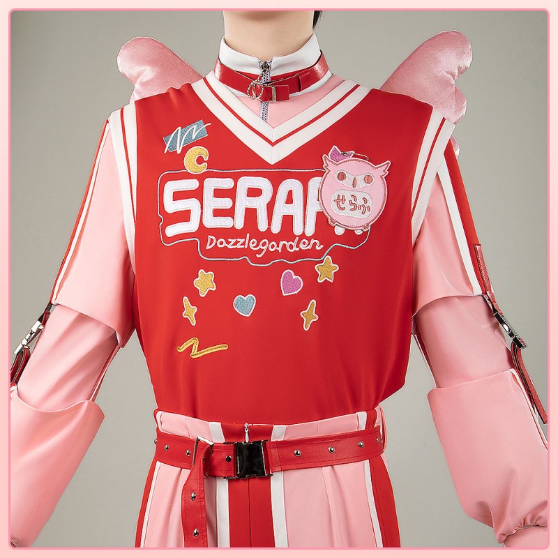 Nijisanji Vtuber Seraph Dazzlegarden Cosplay Costume Angelic Dream Outfit Cosonsen Custom Made