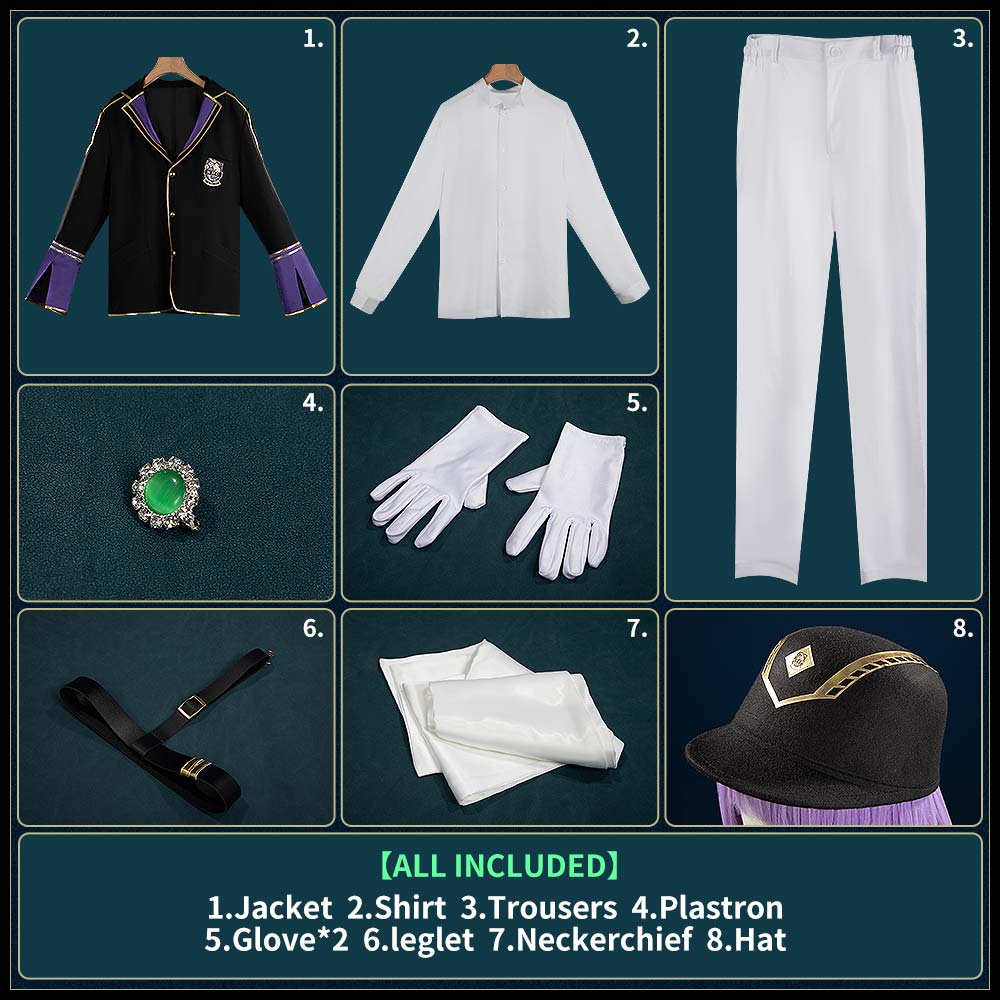 Twisted Wonderland Silver Club Wear Cosplay Costume Uniform Outfit Cosonsen Custom Made