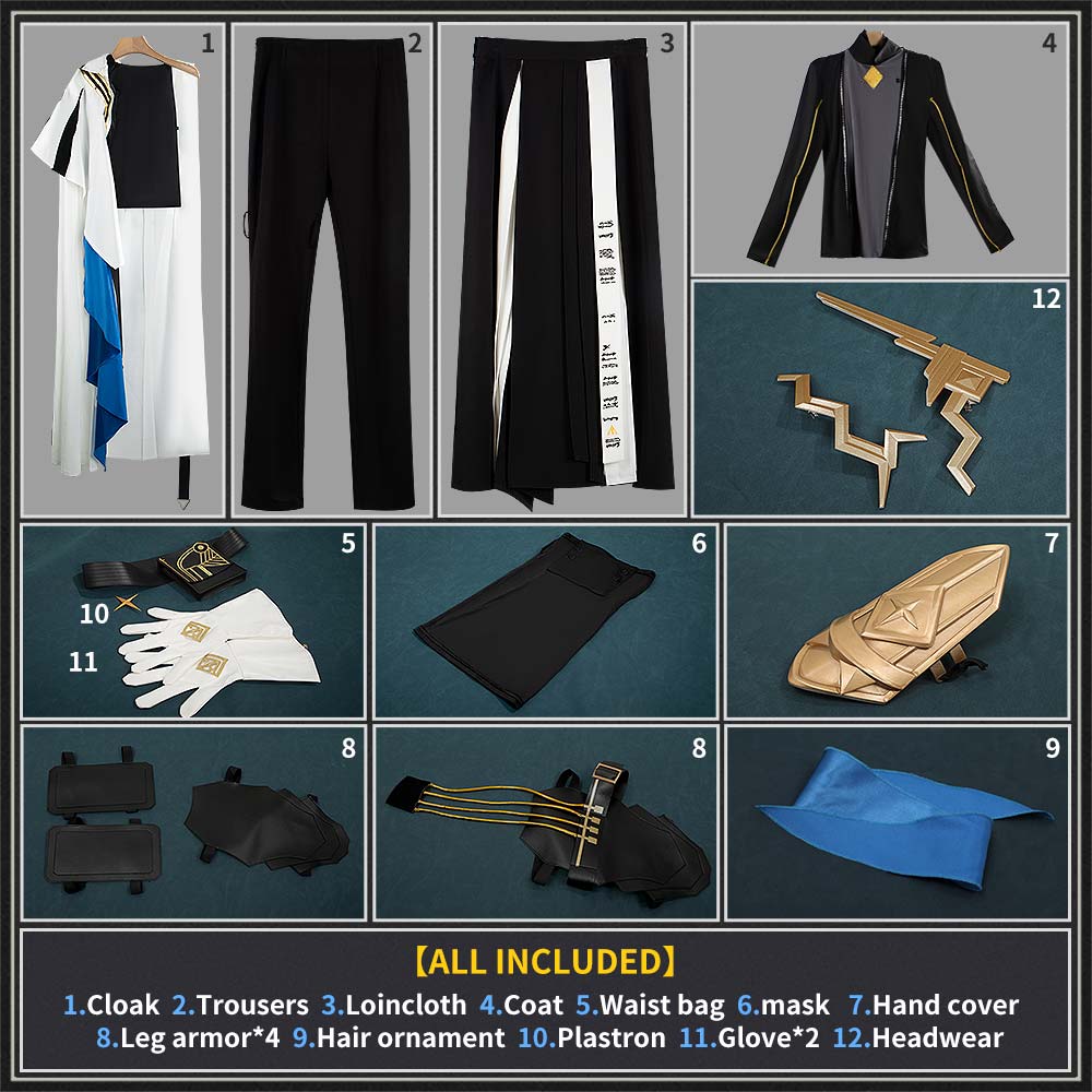 Arknights Ulpianus Cosplay Costume Staring into the Abyss Outfit Cosonsen Custom Made