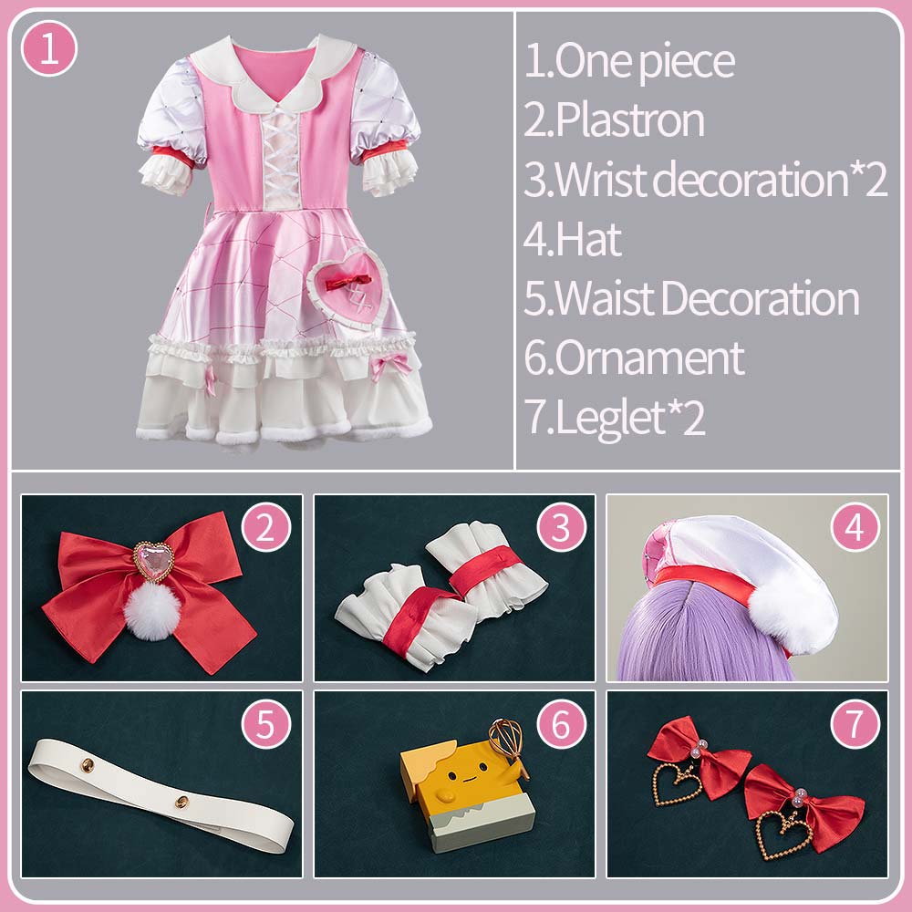 Nijisanji Vtuber Saotome Berry Cosplay Costume White Bright Live Outfit Cosonsen Custom Made