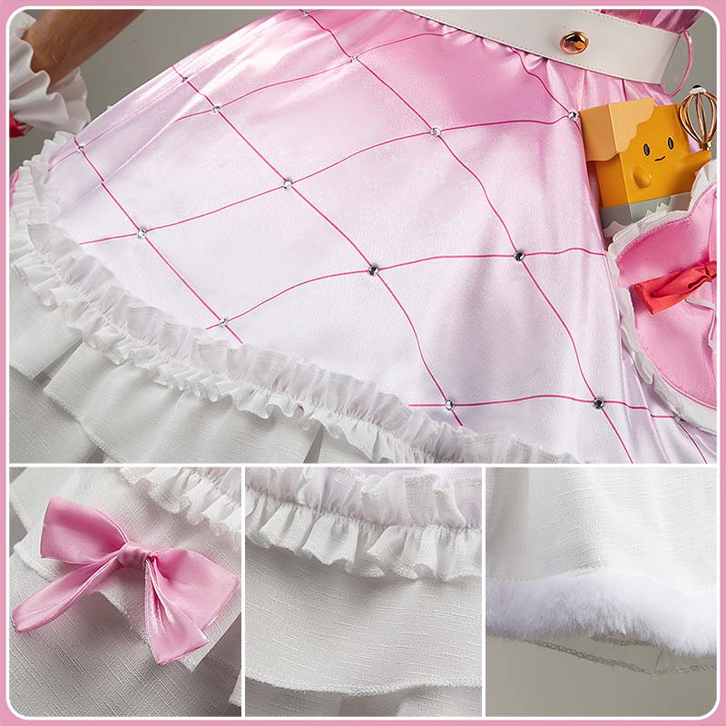 Nijisanji Vtuber Saotome Berry Cosplay Costume White Bright Live Outfit Cosonsen Custom Made