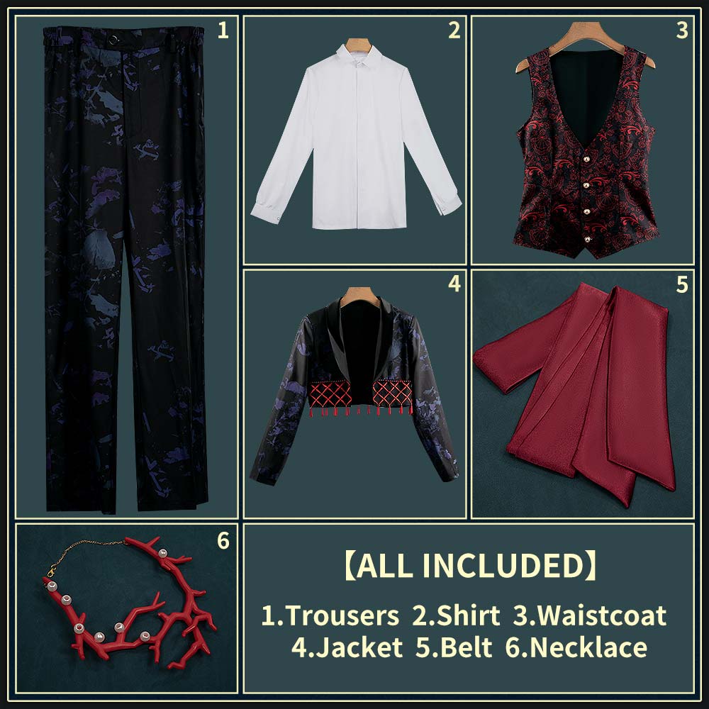 Twisted Wonderland Riddle Rosehearts Cosplay Costume Outfit Cosonsen Custom Made