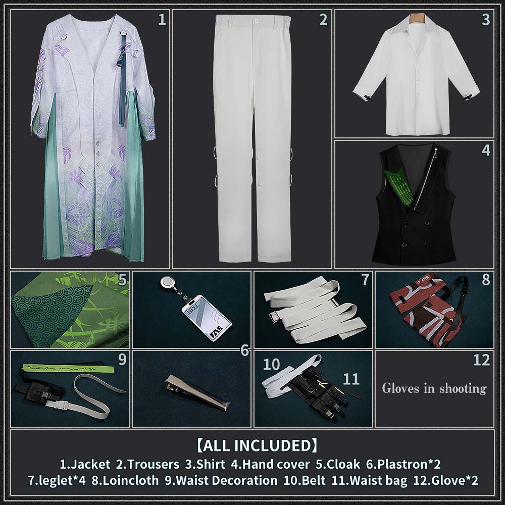 Game Arknights Matsukiri Cosplay Costume Men Outfit Cosonsen Custom Made