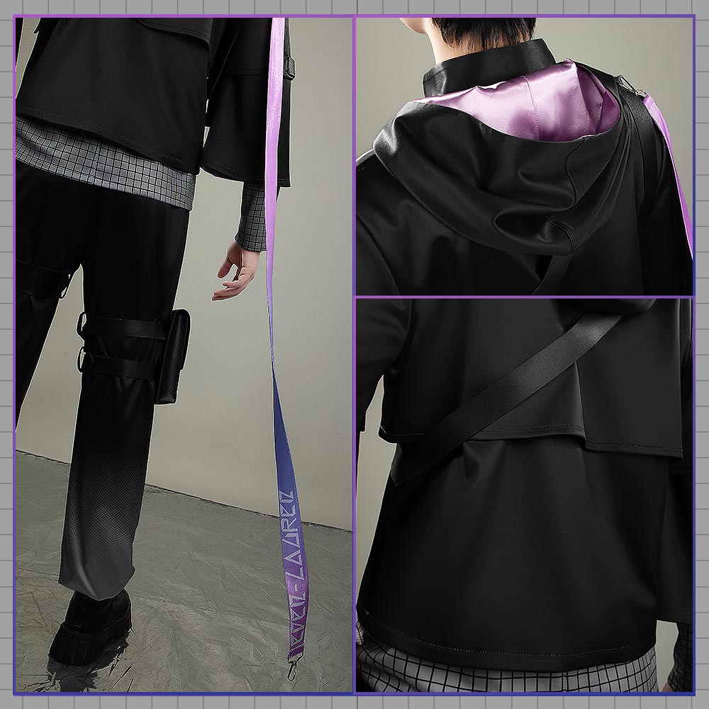 Nijisanji Vtuber Lauren Iroas Cosplay Costume Lauren 4th Anniversary Black Outfit Cosonsen Custom Made