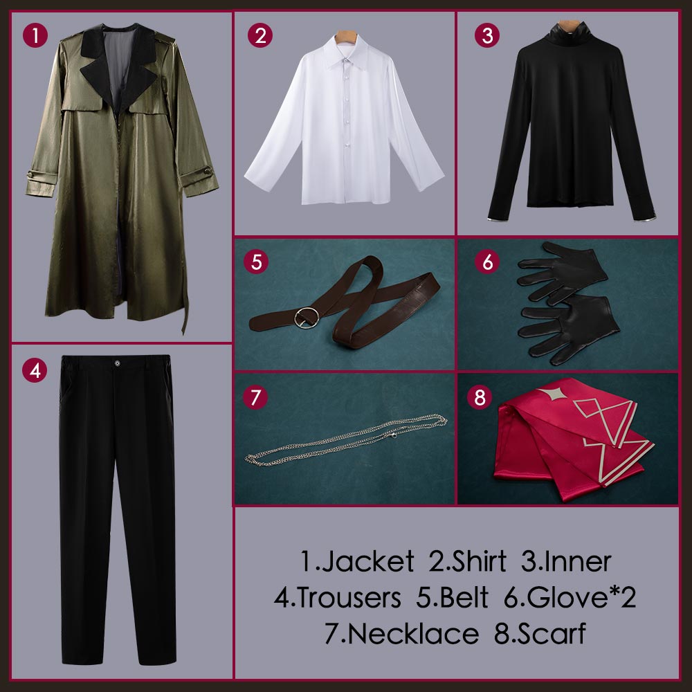 Nijisanji Vtuber Shellin Burgundy Cosplay Costume Outfit Cosonsen Custom Made