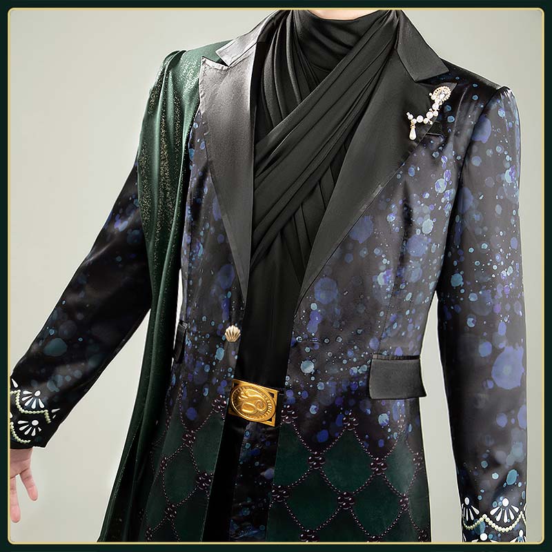 Twisted Wonderland Jade Leech Cosplay Costume Coral Sea's Eternity Float Outfit Jade Nightmare Suit Cosonsen Custom Made