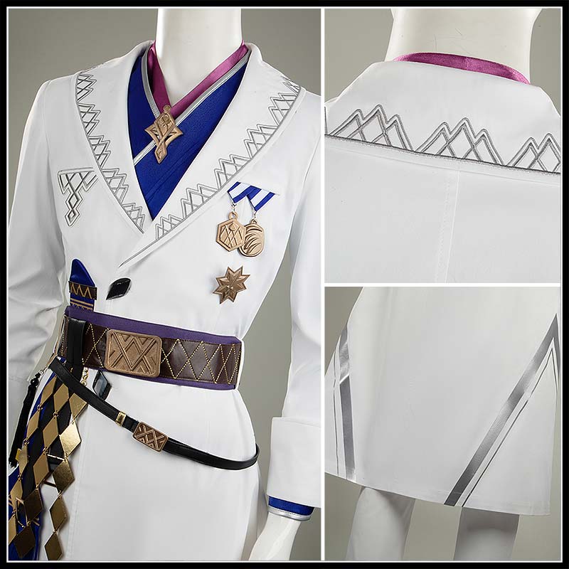 Game Arknights SilverAsh the Reignfrost Cosplay Costume Men Outfit Cosonsen Custom Made