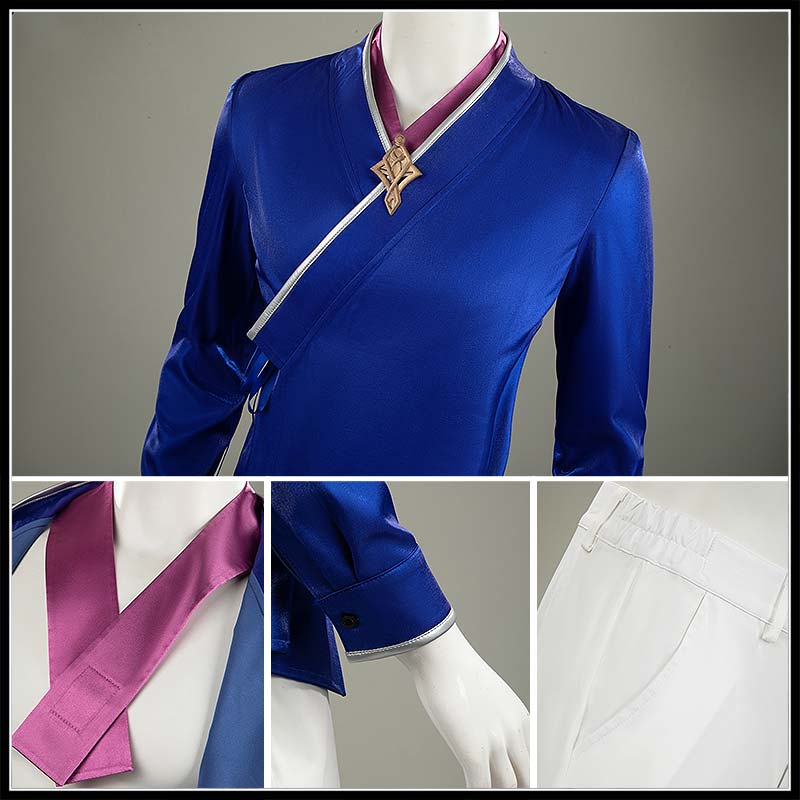 Game Arknights SilverAsh the Reignfrost Cosplay Costume Men Outfit Cosonsen Custom Made