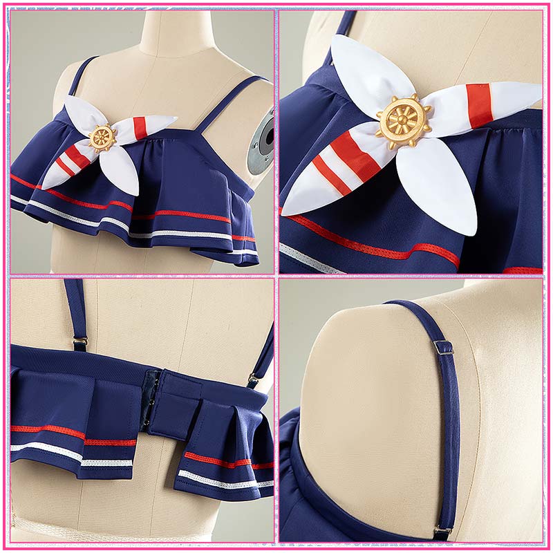 Uma Musume Pretty Derby Cheval Grand Cosplay Costume summer calm navy drop Outfit Cosonsen Custom Size