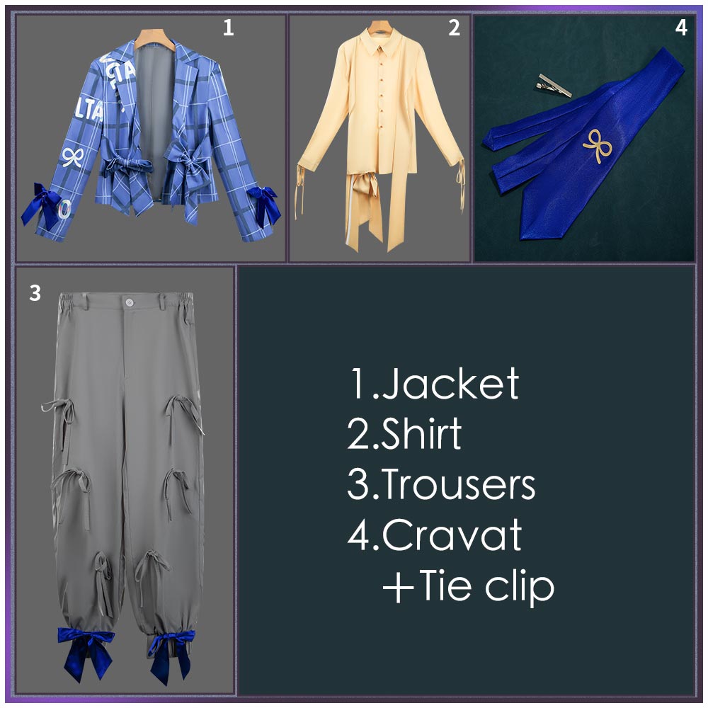 Nijisanji Vtuber Shikinagi Akira Cosplay Costume 3rd Anniversary Outfit Cosonsen Custom Made