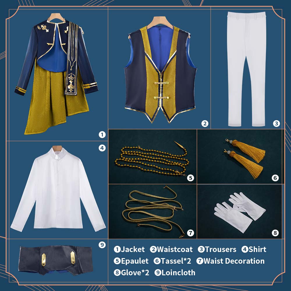 Nijisanji Vtuber Fushimi Gaku Cosplay Costume 5th Anniversary LIVE “SYMPHONIA”Outfit Cosonsen Custom Made