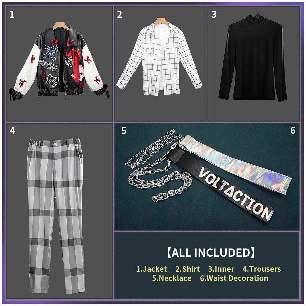 Nijisanji Vtuber Seraph Dazzlegarden Cosplay Costume 3rd Anniversary Outfit Cosonsen Custom Made