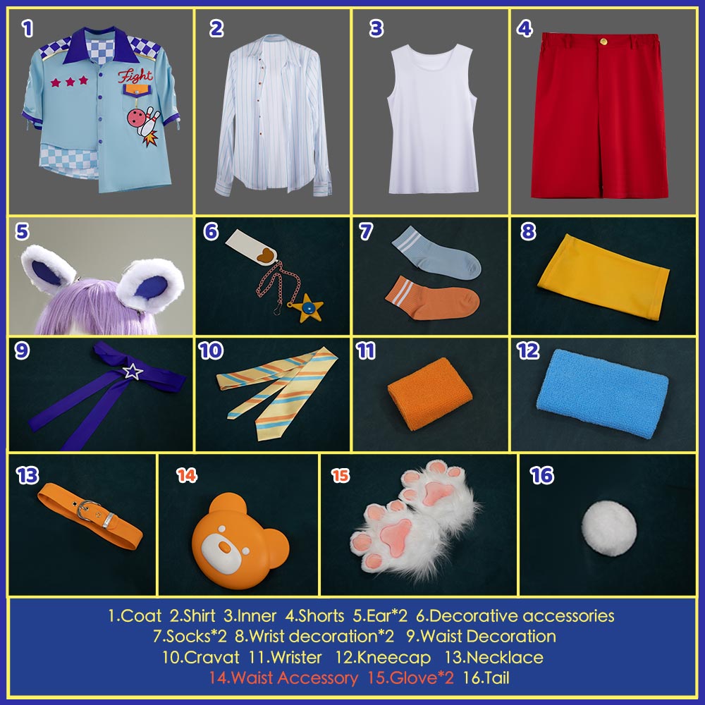 Ensemble Stars SHUFFLE ResQ Bears Nazuna Nito Tori Himemiya Makoto Yuuki Tsukinaga Leo Kanna Natsu Cosplay Costume Outfit Cosonsen