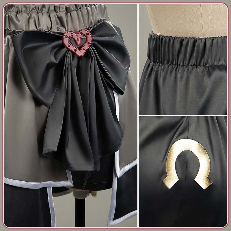 Umamusume Pretty Derby 4th Anniversary Live Cosplay Costume Meni Shuki Rush-sshu Outfit Grey Version Cosonsen Custom Made