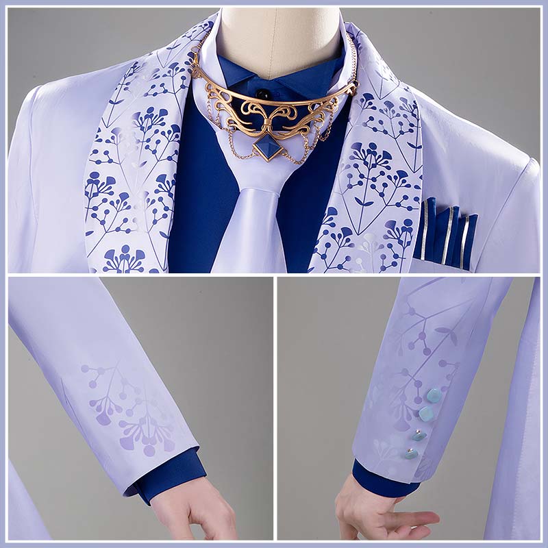 NIJISANJI Vtuber Prism Heart June Bride Koyanagi Rou Cosplay Costume Men Suits Outfit Cosonsen Custom Made
