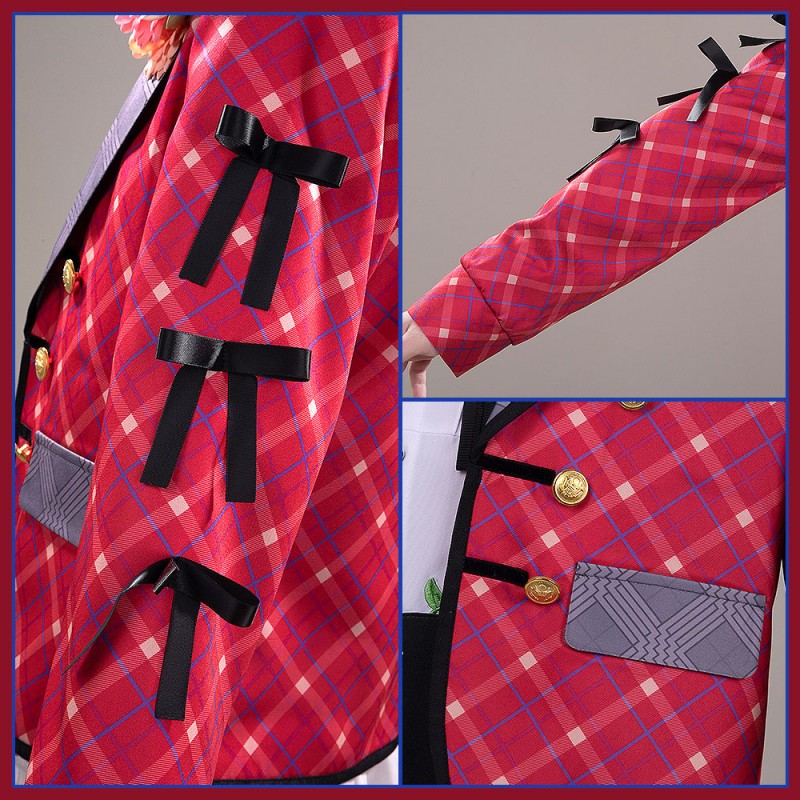 NIJISANJI Vtuber Prism Heart June Bride Saegusa Akina Cosplay Costume Custom Made Cosonsen