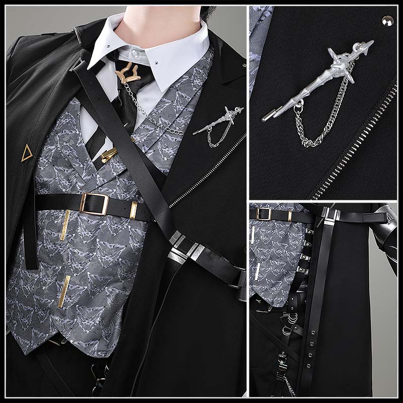 Nijisanji Vtuber Koyanagi Rou Cosplay Costume Combat Butler Suits Birthday New Outfit Cosonsen Custom Made