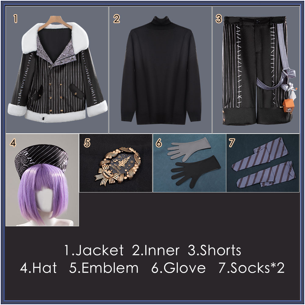 Twisted Wonderlan Lilia Vanrouge Cosplay Costume Lost in the Book with Tim Burton's The Nightmare Before Christmas Outfit Cosonsen Custom Made