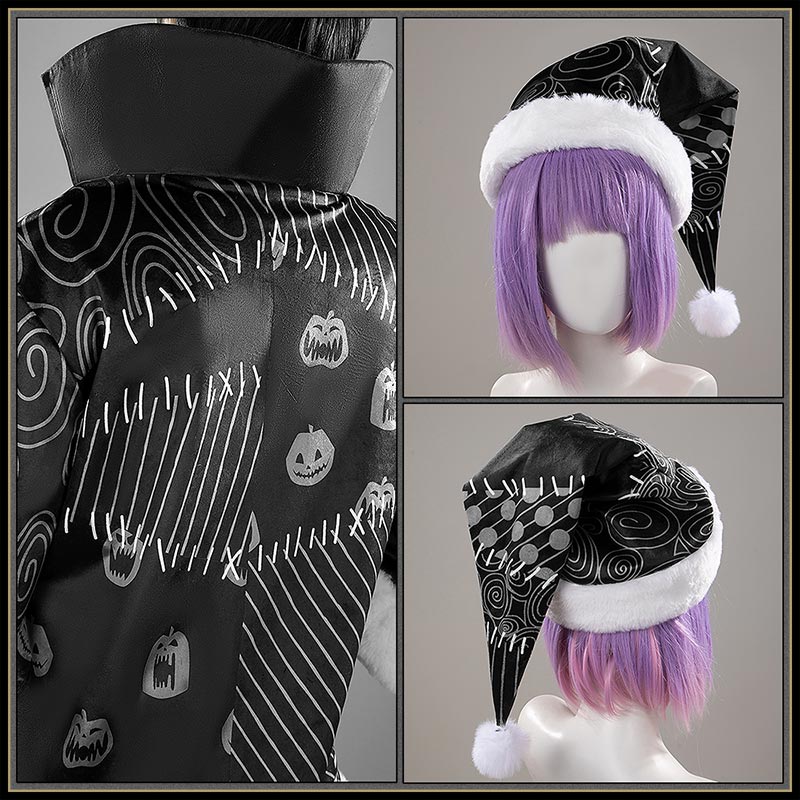 Twisted Wonderlan Deuce Cosplay Costume Deuce Spade Lost in the Book with Tim Burton's The Nightmare Before Christmas The First Christmas Outfit Cosonsen Custom Made