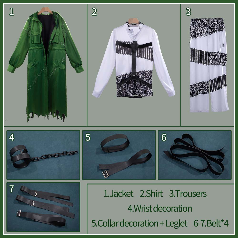 Twisted Wonderlan Swing Cosplay Costume New Character Green Outfit Cosonsen Custom Made