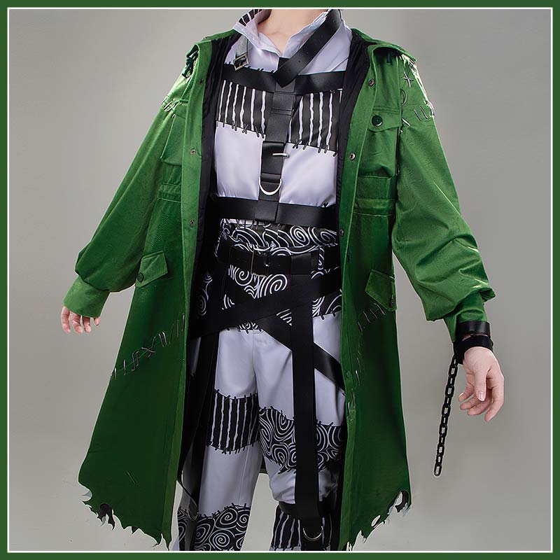 Twisted Wonderlan Swing Cosplay Costume New Character Green Outfit Cosonsen Custom Made