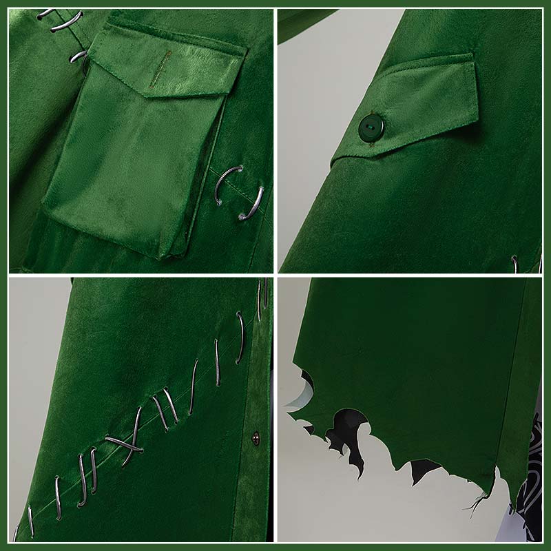 Twisted Wonderlan Swing Cosplay Costume New Character Green Outfit Cosonsen Custom Made